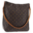LOUIS VUITTON Monogram Looping GM Shoulder Bag M51145 LV Auth BA6953-1