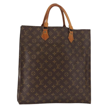 LOUIS VUITTON Monogram Sac Plat Hand Bag M51140 LV Auth BA6954