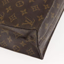 LOUIS VUITTON Monogram Sac Plat Hand Bag M51140 LV Auth BA6954-10