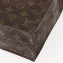 LOUIS VUITTON Monogram Sac Plat Hand Bag M51140 LV Auth BA6954-14
