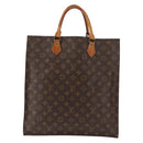 LOUIS VUITTON Monogram Sac Plat Hand Bag M51140 LV Auth BA6954-13