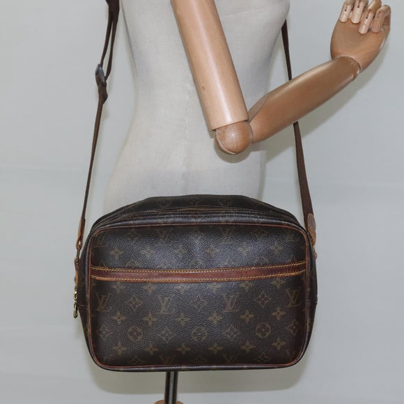 LOUIS VUITTON Monogram Reporter PM Shoulder Bag M45254 LV Auth BA696