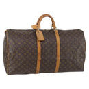 LOUIS VUITTON Monogram Keepall 60 Boston Bag M41422 LV Auth BA6961-1