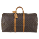 LOUIS VUITTON Monogram Keepall 60 Boston Bag M41422 LV Auth BA6961-13