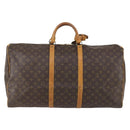 LOUIS VUITTON Monogram Keepall 60 Boston Bag M41422 LV Auth BA6961-2