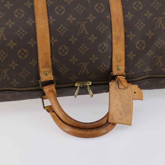 LOUIS VUITTON Monogram Keepall 60 Boston Bag M41422 LV Auth BA6961