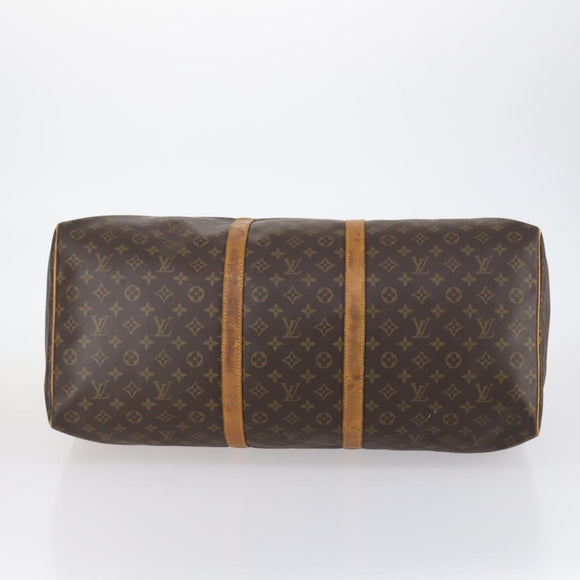 LOUIS VUITTON Monogram Keepall 60 Boston Bag M41422 LV Auth BA6961