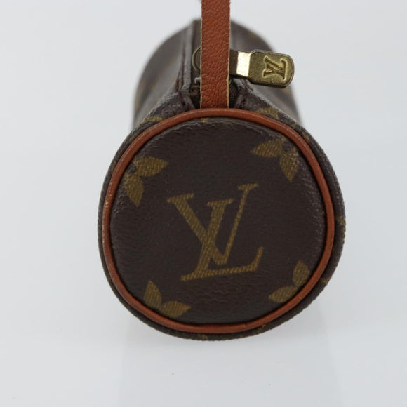 LOUIS VUITTON Monogram Papillon Pouch LV Auth BA6967
