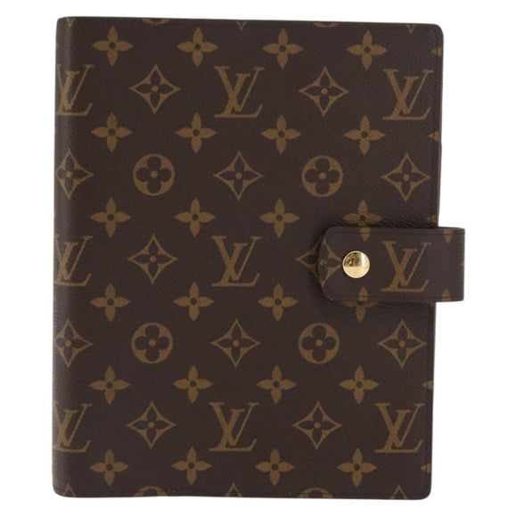LOUIS VUITTON Monogram Agenda GM Day Planner Cover R20006 LV Auth BA6973
