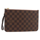LOUIS VUITTON Damier Ebene Neverfull MM Pouch Accessory Pouch LV Auth BA6975-1