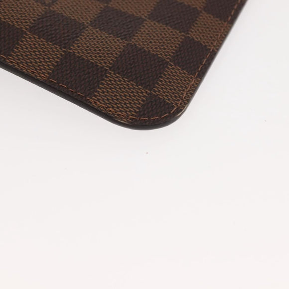LOUIS VUITTON Damier Ebene Neverfull MM Pouch Accessory Pouch LV Auth BA6975