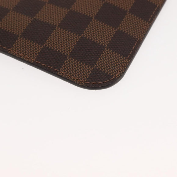LOUIS VUITTON Damier Ebene Neverfull MM Pouch Accessory Pouch LV Auth BA6975