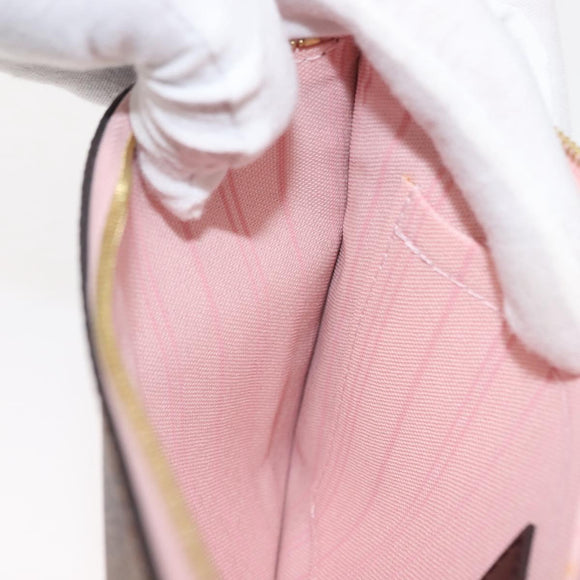 LOUIS VUITTON Damier Ebene Neverfull MM Pouch Accessory Pouch LV Auth BA6975