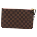 LOUIS VUITTON Damier Ebene Neverfull MM Pouch Accessory Pouch LV Auth BA6975-2