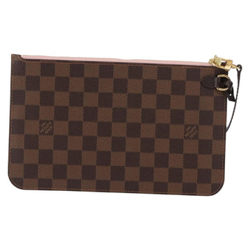 LOUIS VUITTON Damier Ebene Neverfull MM Pouch Accessory Pouch LV Auth BA6975 - 0