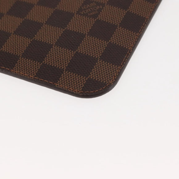 LOUIS VUITTON Damier Ebene Neverfull MM Pouch Accessory Pouch LV Auth BA6976