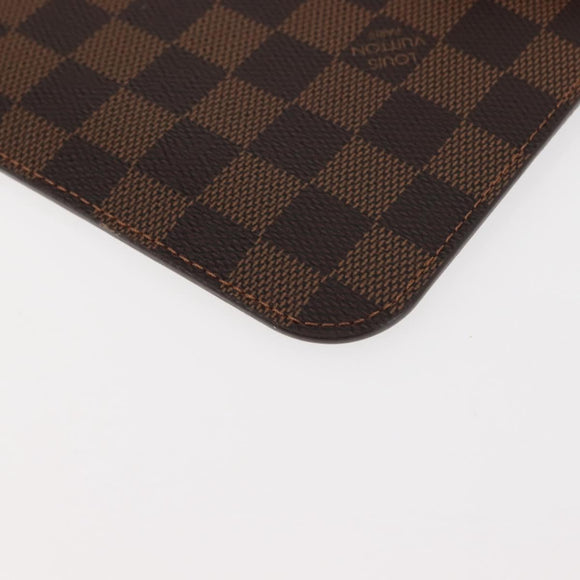 LOUIS VUITTON Damier Ebene Neverfull MM Pouch Accessory Pouch LV Auth BA6976