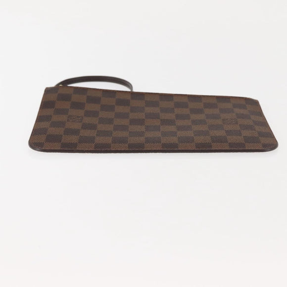 LOUIS VUITTON Damier Ebene Neverfull MM Pouch Accessory Pouch LV Auth BA6976