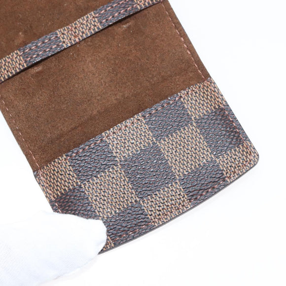 LOUIS VUITTON Damier Ebene Cuff Case Ag925 Silver LV Auth BA6977