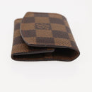 LOUIS VUITTON Damier Ebene Cuff Case Ag925 Silver LV Auth BA6977-3