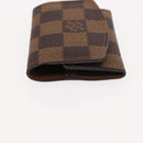 LOUIS VUITTON Damier Ebene Cuff Case Ag925 Silver LV Auth BA6977-4