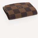 LOUIS VUITTON Damier Ebene Cuff Case Ag925 Silver LV Auth BA6977-5