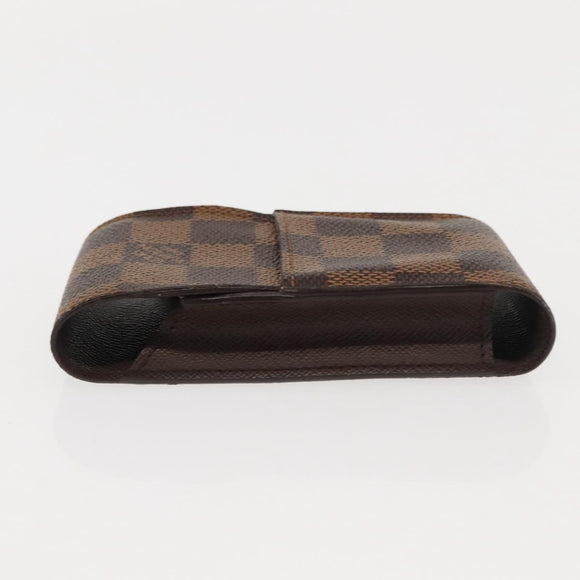 LOUIS VUITTON Damier Ebene Etui Cigarette Case N63024 LV Auth BA6978