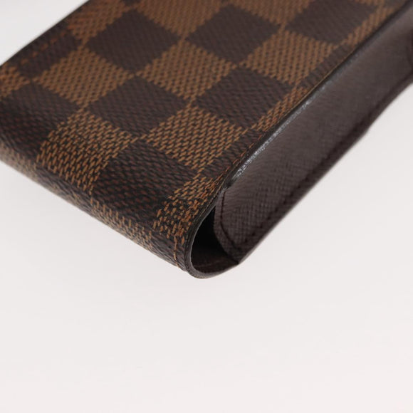 LOUIS VUITTON Damier Ebene Etui Cigarette Case N63024 LV Auth BA6979