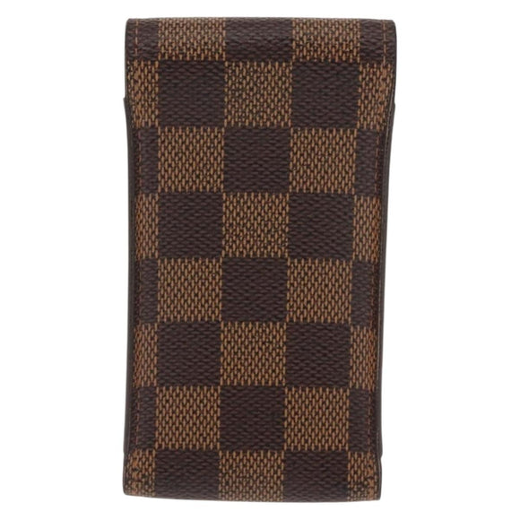LOUIS VUITTON Damier Ebene Etui Cigarette Case N63024 LV Auth BA6979