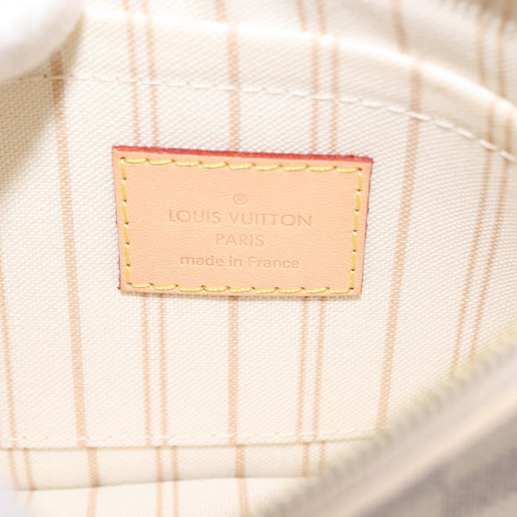 LOUIS VUITTON Damier Azur Neverfull PM Pouch Accessory Pouch LV Auth BA6980