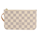 LOUIS VUITTON Damier Azur Neverfull PM Pouch Accessory Pouch LV Auth BA6980-13