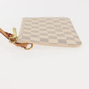 LOUIS VUITTON Damier Azur Neverfull PM Pouch Accessory Pouch LV Auth BA6980-4