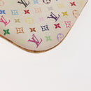 LOUIS VUITTON Monogram Multicolor Pochette MM Pouch White M60028 LV Auth BA6983-15