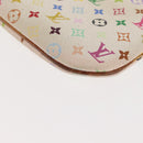LOUIS VUITTON Monogram Multicolor Pochette MM Pouch White M60028 LV Auth BA6983-16