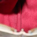 LOUIS VUITTON Monogram Multicolor Pochette MM Pouch White M60028 LV Auth BA6983-10