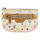 LOUIS VUITTON Monogram Multicolor Pochette MM Pouch White M60028 LV Auth BA6983-13