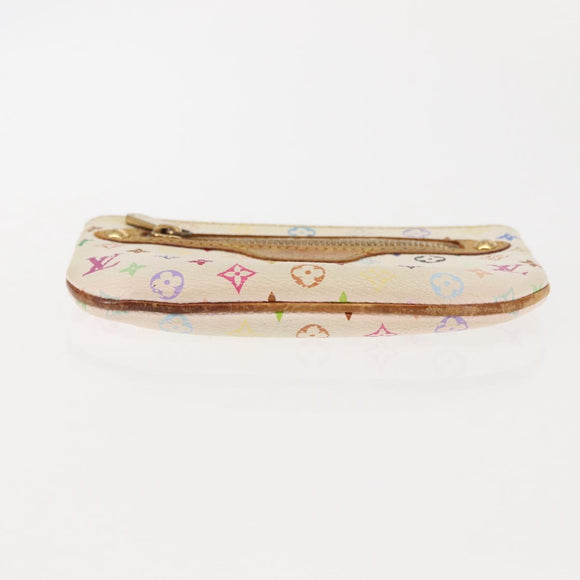LOUIS VUITTON Monogram Multicolor Pochette MM Pouch White M60028 LV Auth BA6983