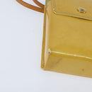 LOUIS VUITTON Monogram Vernis Walker Wallet Lime Yellow M91074 LV Auth BA6985-9