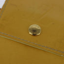 LOUIS VUITTON Monogram Vernis Walker Wallet Lime Yellow M91074 LV Auth BA6985-17