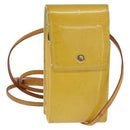 LOUIS VUITTON Monogram Vernis Walker Wallet Lime Yellow M91074 LV Auth BA6985-1