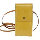 LOUIS VUITTON Monogram Vernis Walker Wallet Lime Yellow M91074 LV Auth BA6985-13
