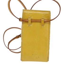 LOUIS VUITTON Monogram Vernis Walker Wallet Lime Yellow M91074 LV Auth BA6985 - 0