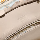 LOUIS VUITTON Monogram Vernis Houston Hand Bag Beige M91004 LV Auth BA6986-20