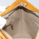 LOUIS VUITTON Monogram Vernis Houston Hand Bag Beige M91004 LV Auth BA6986-21