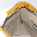 LOUIS VUITTON Monogram Vernis Houston Hand Bag Beige M91004 LV Auth BA6986-22