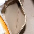 LOUIS VUITTON Monogram Vernis Houston Hand Bag Beige M91004 LV Auth BA6986-23