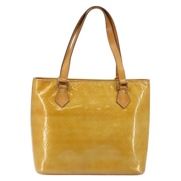 LOUIS VUITTON Monogram Vernis Houston Hand Bag Beige M91004 LV Auth BA6986 - 0