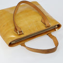 LOUIS VUITTON Monogram Vernis Houston Hand Bag Beige M91004 LV Auth BA6986-6