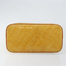 LOUIS VUITTON Monogram Vernis Houston Hand Bag Beige M91004 LV Auth BA6986-5