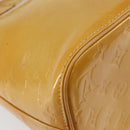 LOUIS VUITTON Monogram Vernis Houston Hand Bag Beige M91004 LV Auth BA6988-16